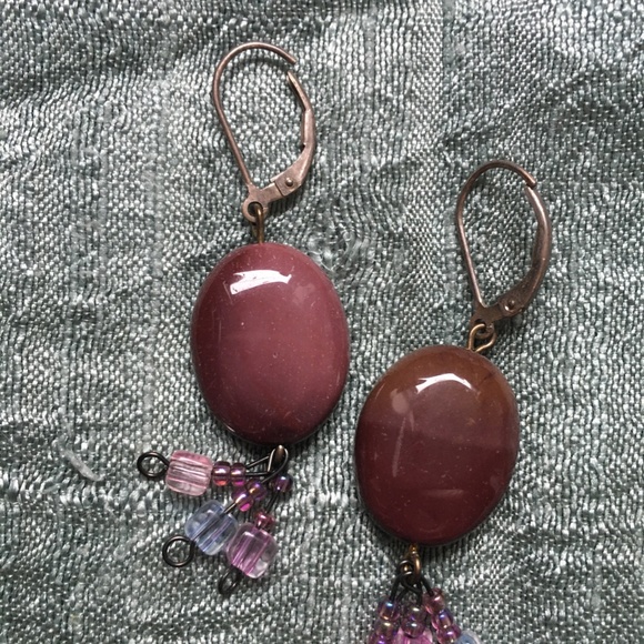 Handmade bead earrings - Picture 5 of 8